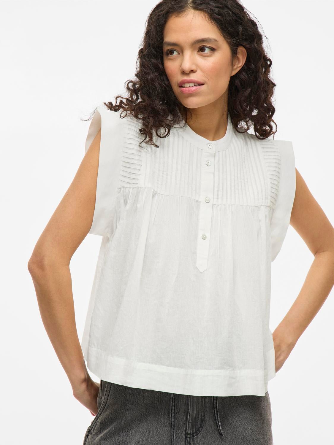 VIKATINKA Shirt - Snow White - VERO MODA & VILA Bergvik